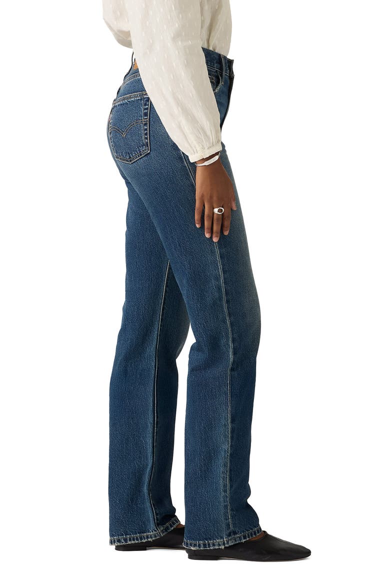 Easy High Waist Dad Jeans, Alternate, color, FREE LUNCH LB