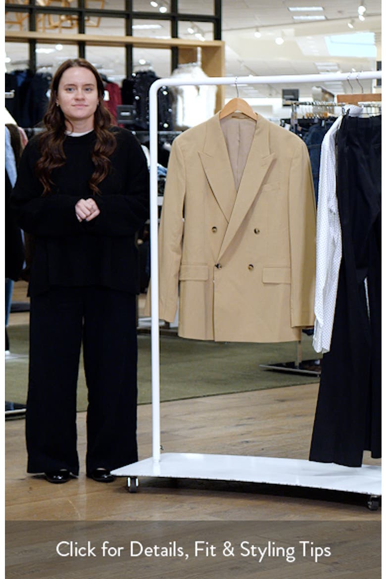 Relaxed Fit Double Breasted Suit Jacket video