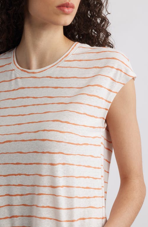 Wit & Wisdom Stripe Linen Blend T-shirt