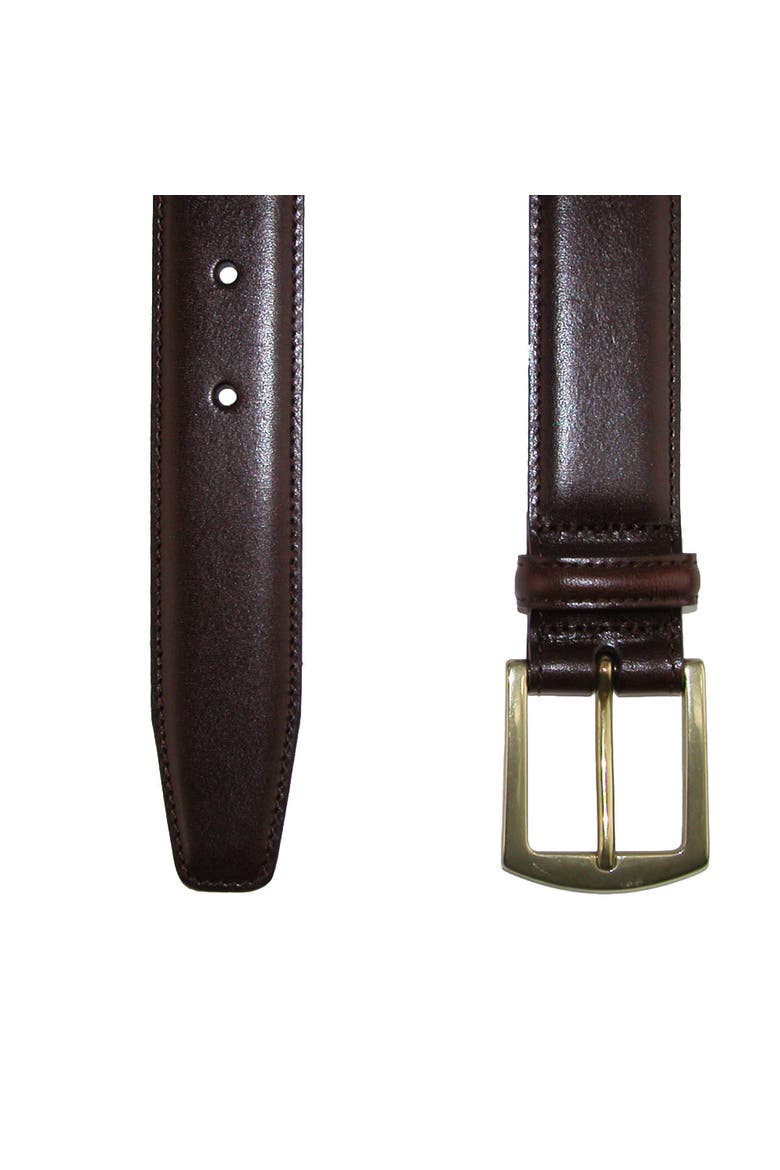 Men's Ciga Smooth 32mm Calfskin Leather Dress Belt, Alternate, color, Dark Brown