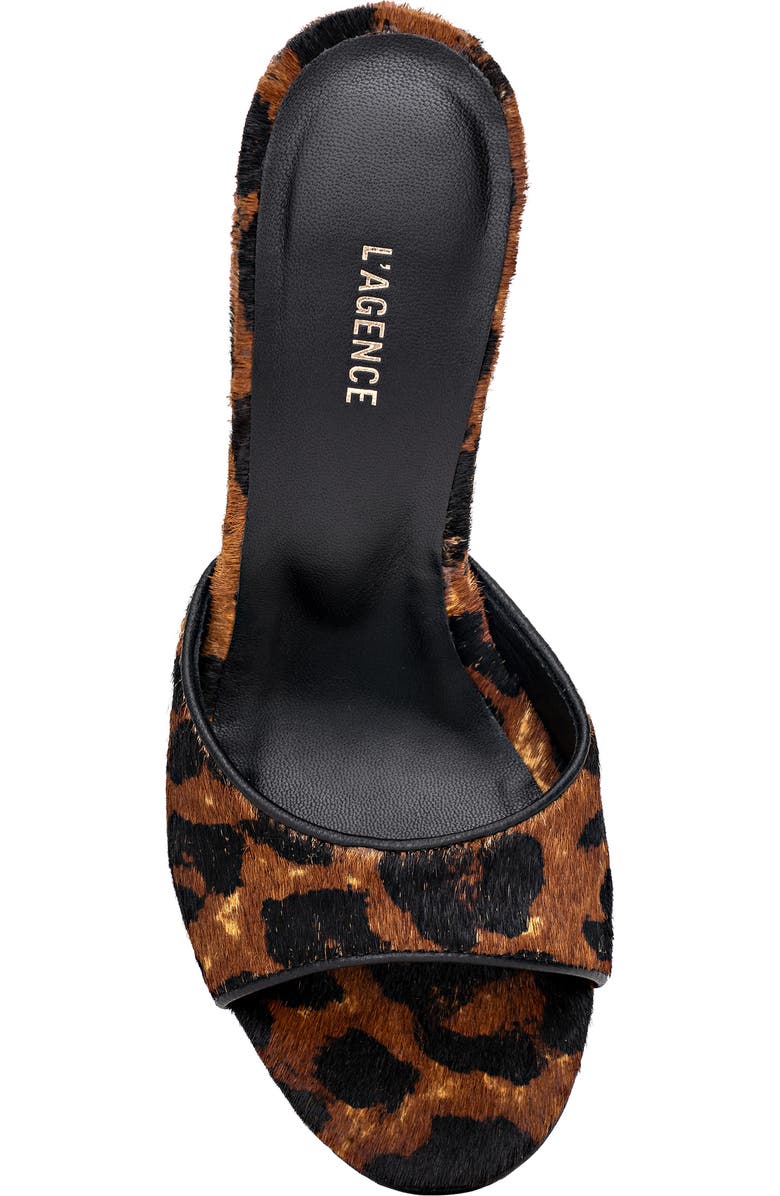 L'AGENCE Avery II Genuine Calf Hair Sandal, Alternate, color, Leopard Calf Hair