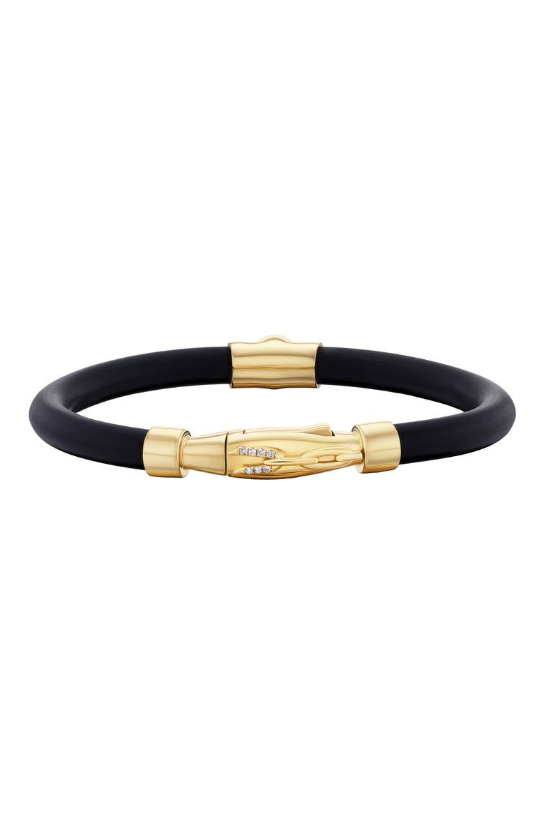 Carbon Diamond Bracelet, Alternate, color, YELLOW GOLD