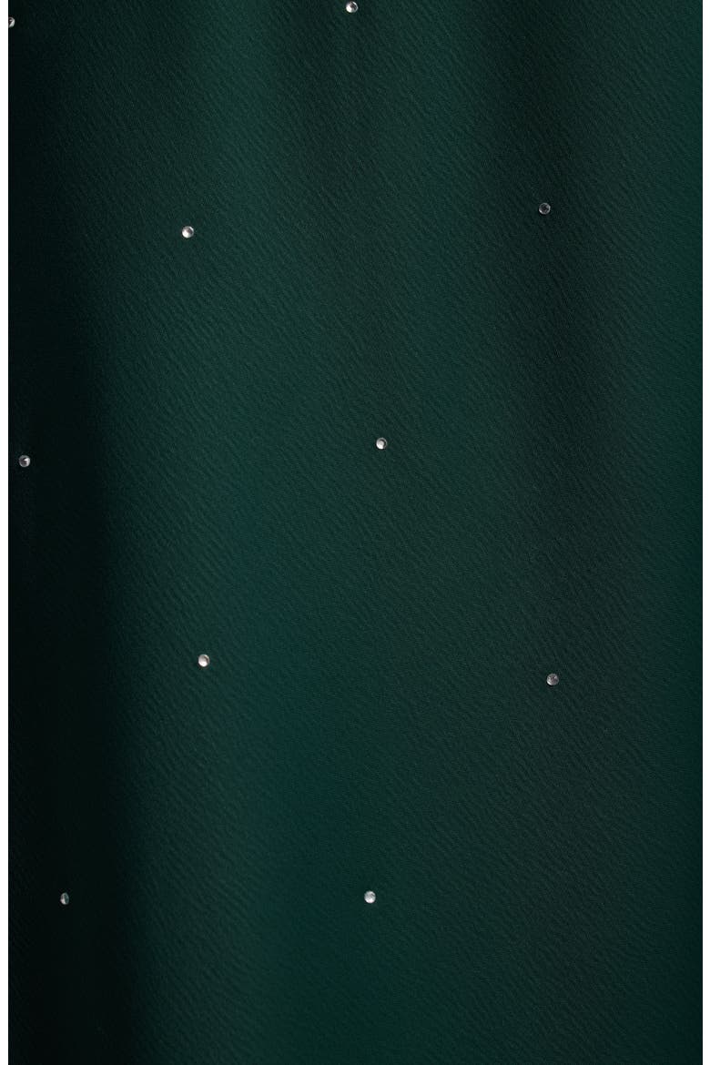 Embellished Bias Cut Maxi Skirt, Alternate, color, PINE FOREST