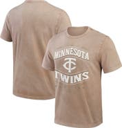 Darius Rucker Collection by Fanatics Men's Darius Rucker Collection by Fanatics Tan Minnesota Twins Sun Faded T-Shirt