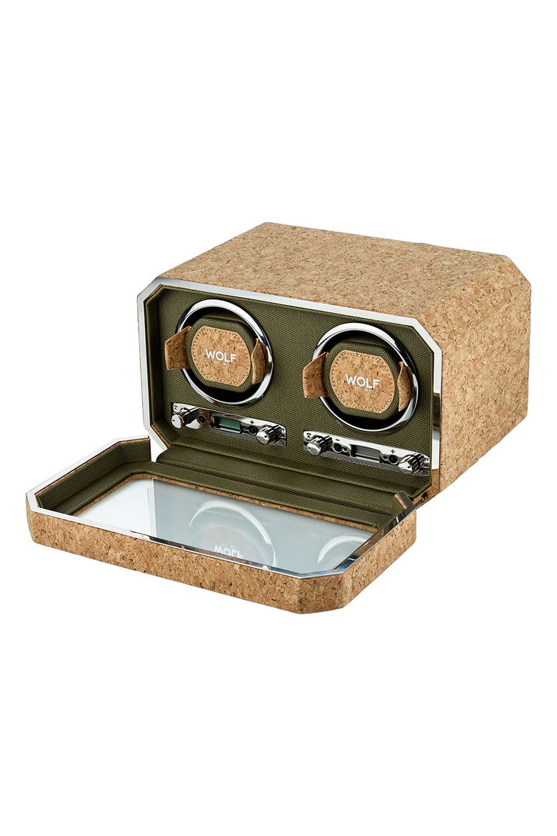 Cortica Double Watch Winder, Alternate, color, Cork