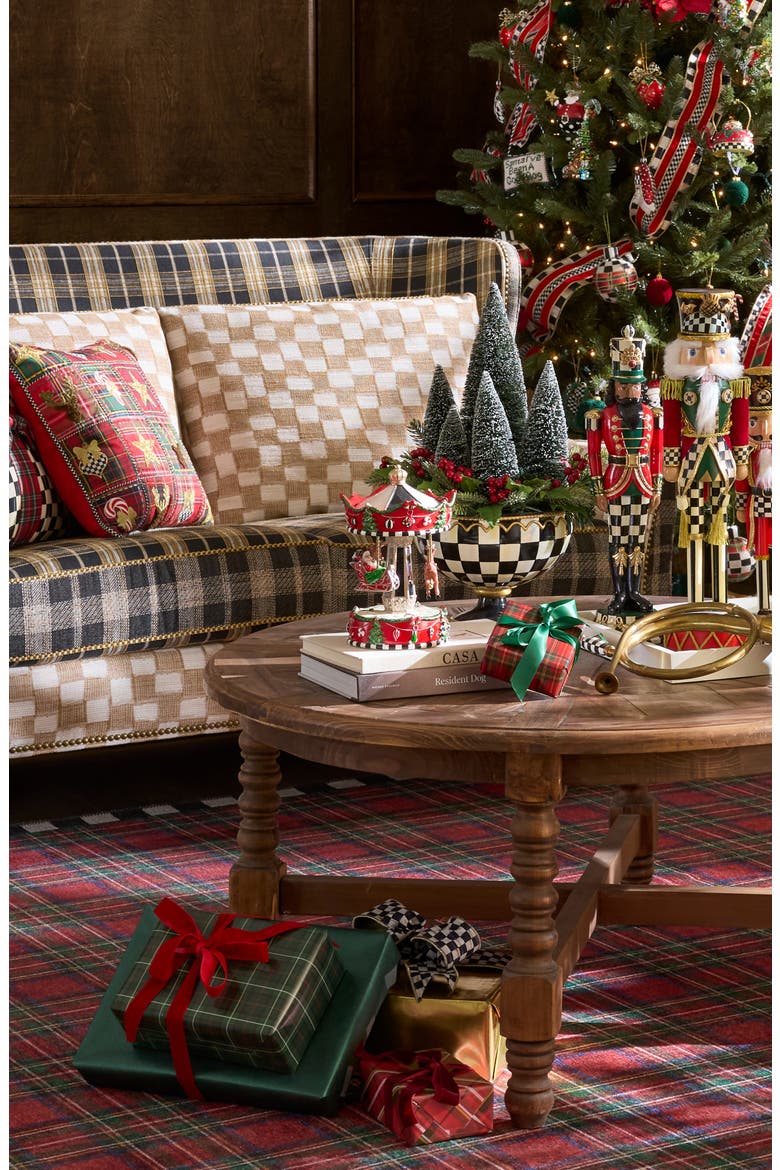 Christmas Carousel Decoration, Alternate, color, RED
