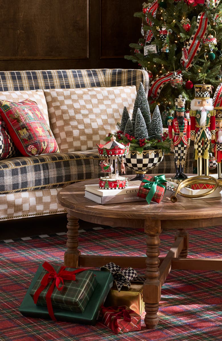 MACKENZIE CHILDS Christmas Carousel Decoration, Alternate, color, Red