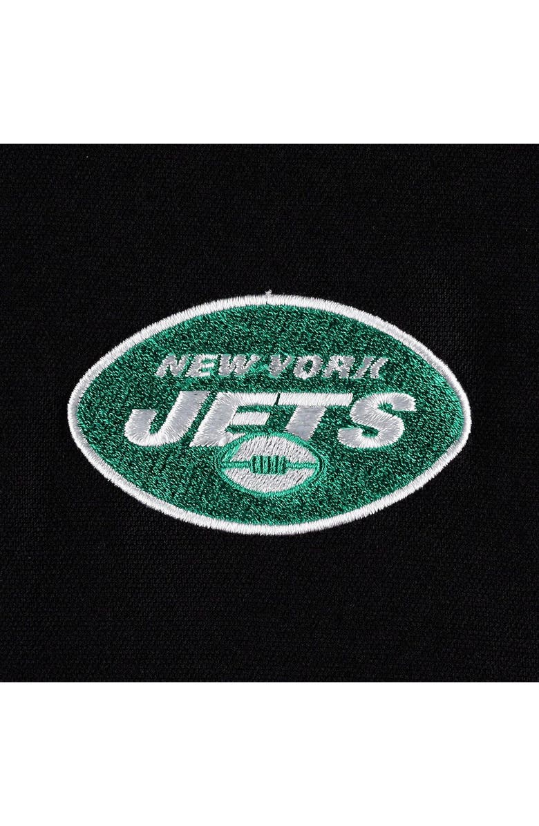 DUNBROOKE Men's Dunbrooke Black New York Jets Journey Workwear Tri-Blend Full-Zip Jacket, Alternate, color, Black