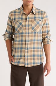 Hurley Plaid Flannel Button-Up Shirt