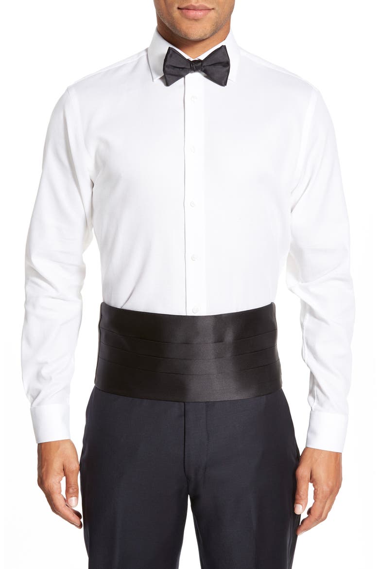 Cummerbund & Pre-Tied Bow Tie Set, Alternate, color, BLACK