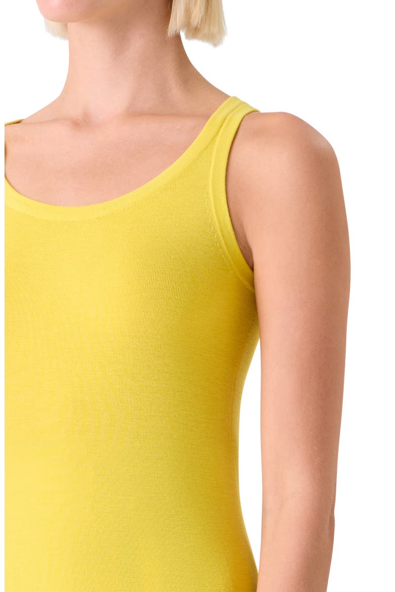 Fitted Virgin Wool Sweater Tank, Alternate, color, LEMON ZING
