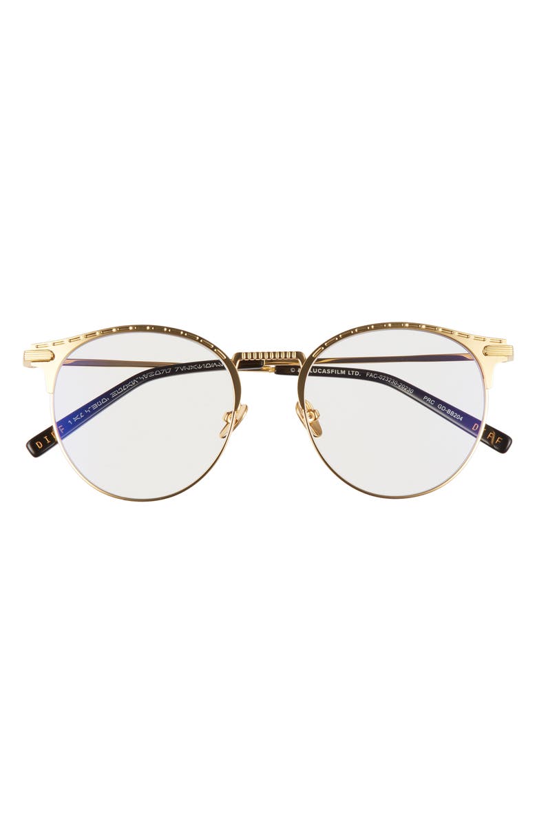 DIFF x Star Wars<sup>™</sup> C-3PO 53mm Blue Light Filtering Glasses, Main, color, 