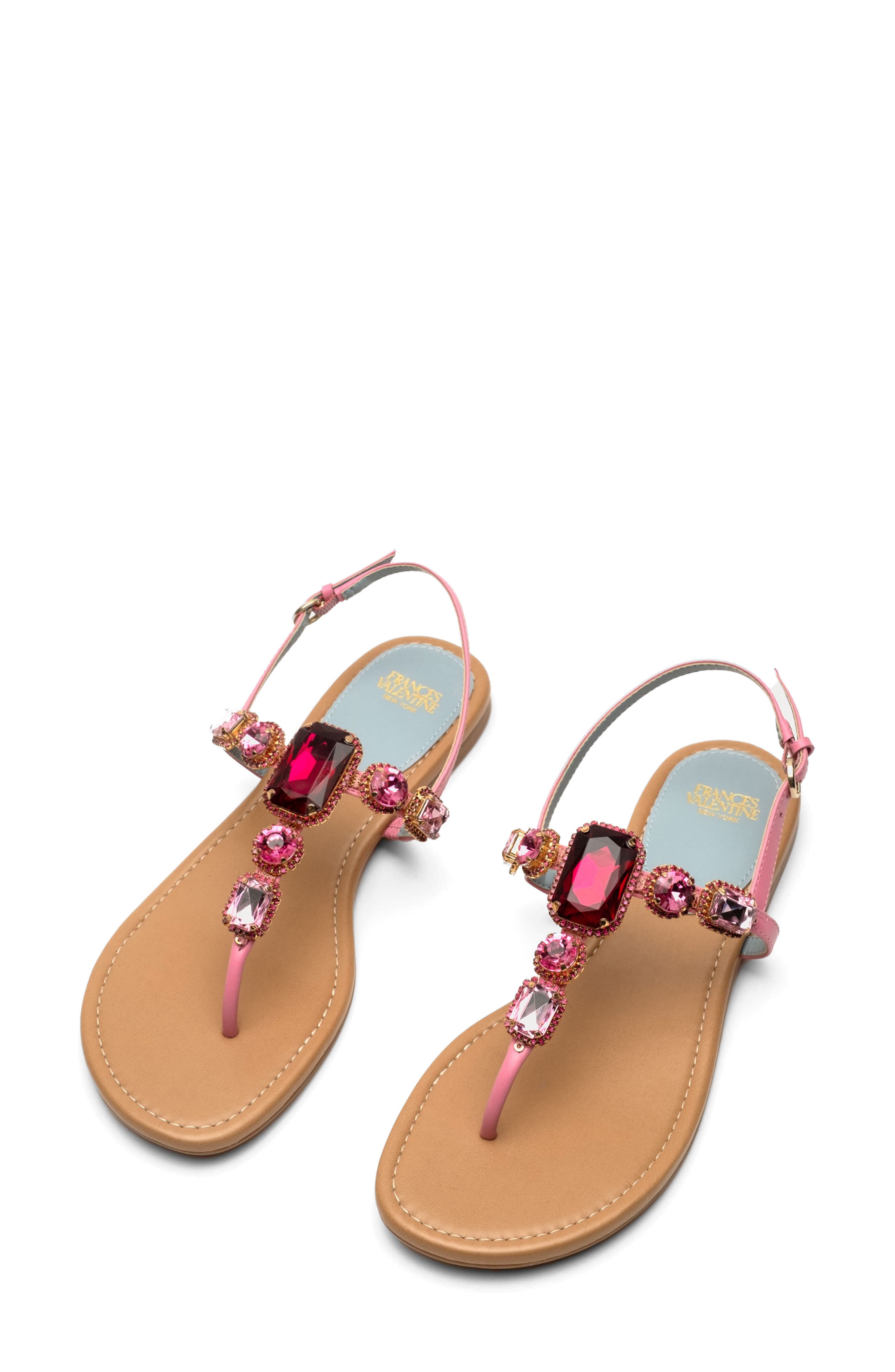 Frances Valentine Tillie Stone Thong Sandal, Alternate, color, Pink