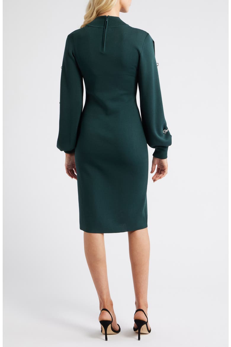 Long Sleeve Sweater Dress, Alternate, color, HUNTER