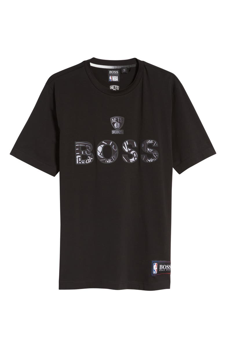 BOSS HUGO BOSS x NBA Tbasket Brooklyn Nets Logo Graphic Tee, Alternate, color, 