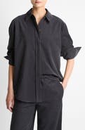 Vince Oversize Cotton Corduroy Button-Up Shirt