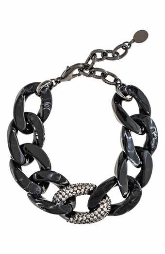 Acrylic Pavé Link Bracelet