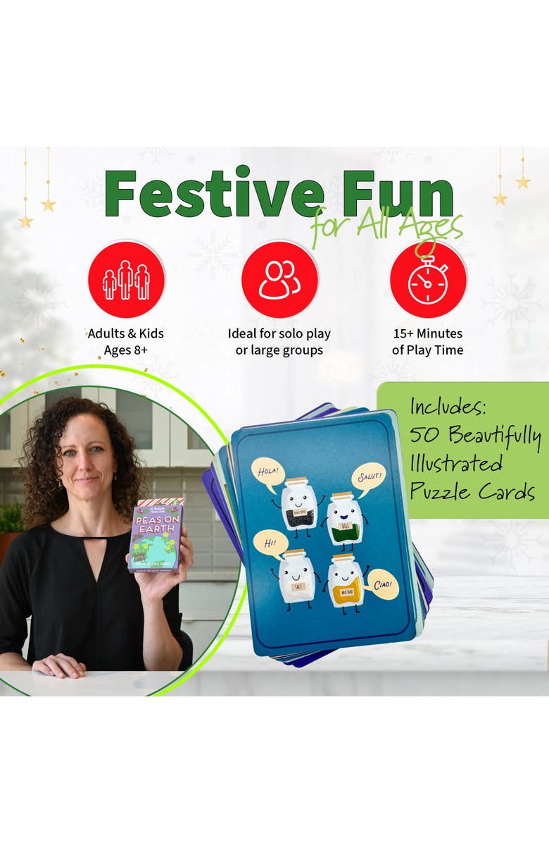 Holly Jolly Silent Night Rebus Puzzle Cards A Holiday Themed Deck Of Rebus Puzzles, Alternate, color, Multicolored