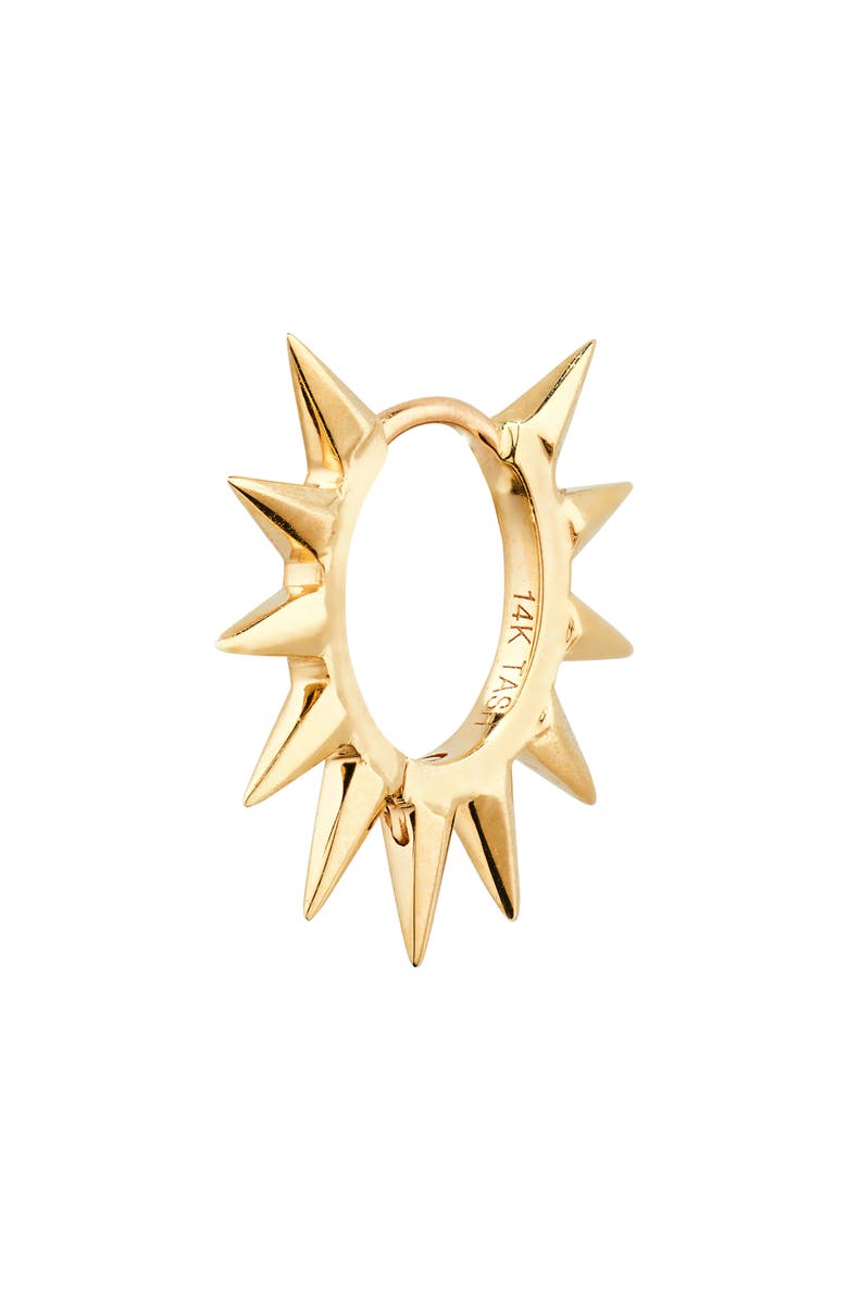 MARIA TASH Spiked Hoop Earring, Alternate, color, 14K Yellow Gold