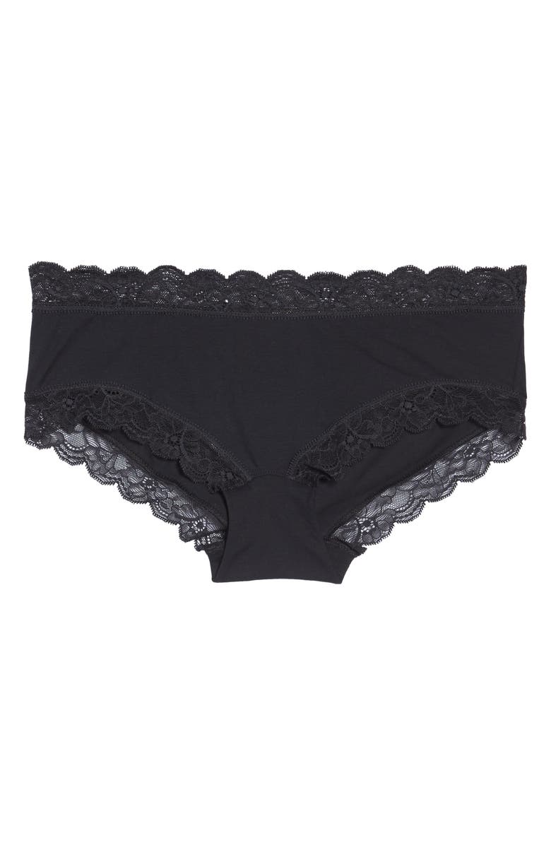 Hanro Cotton Lace Hipster Briefs, Alternate, color,