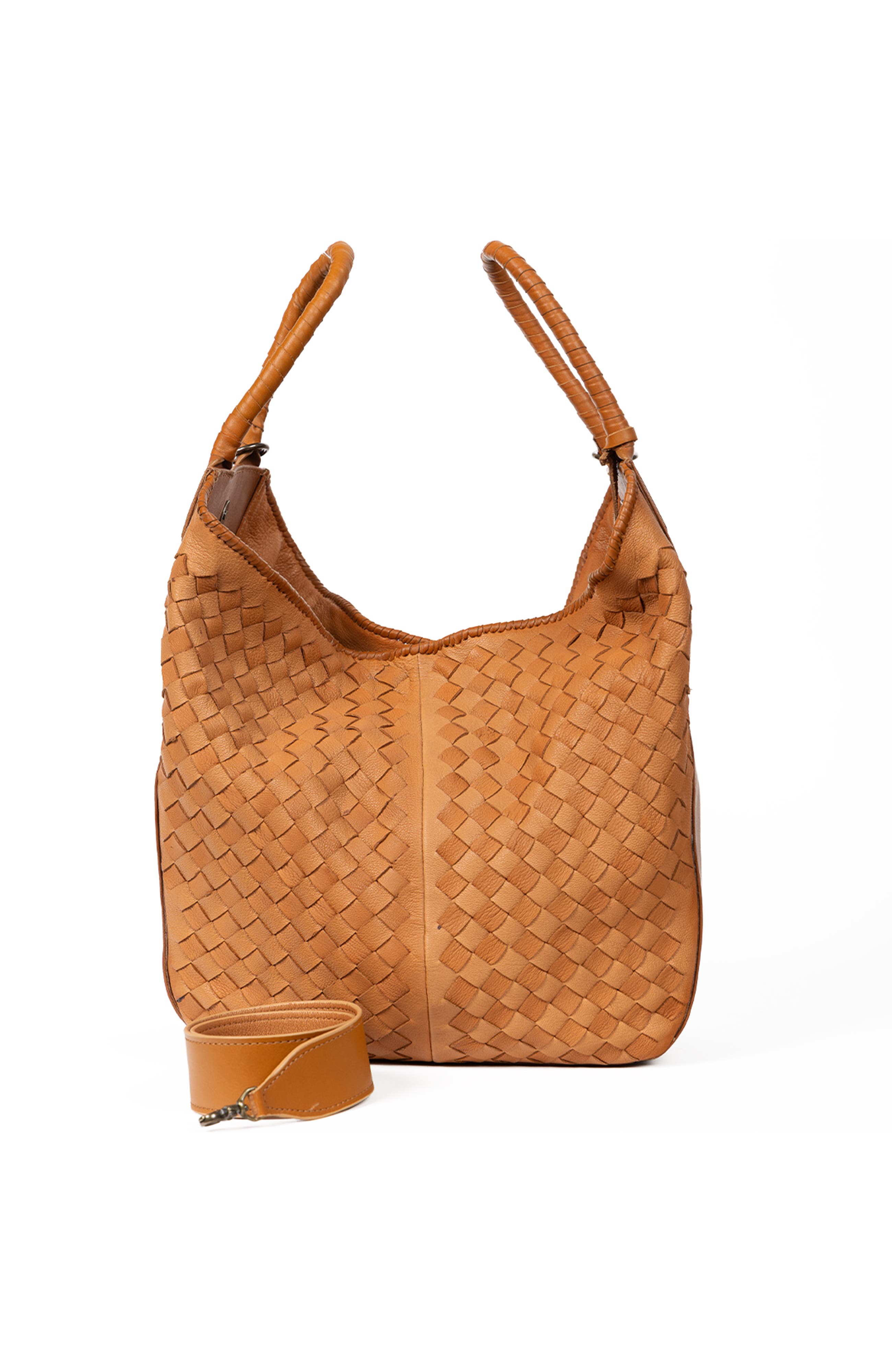 All Day Leather Tote, Alternate, color, Two-Tone-Camel