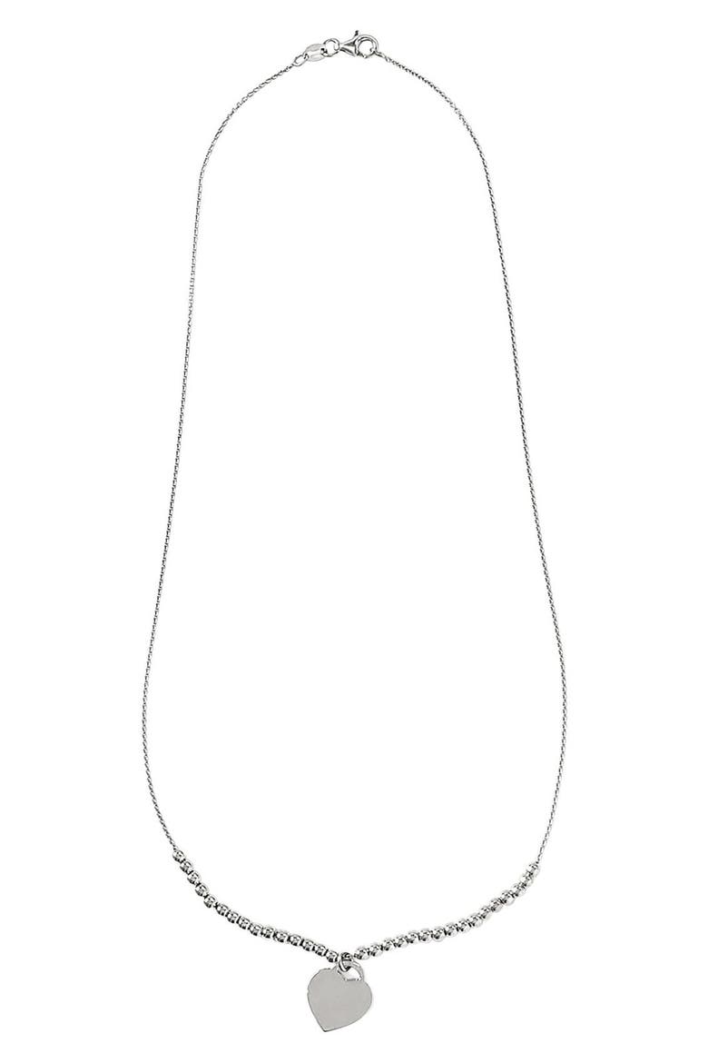 Heart Pendant Necklace, Alternate, color, SILVER