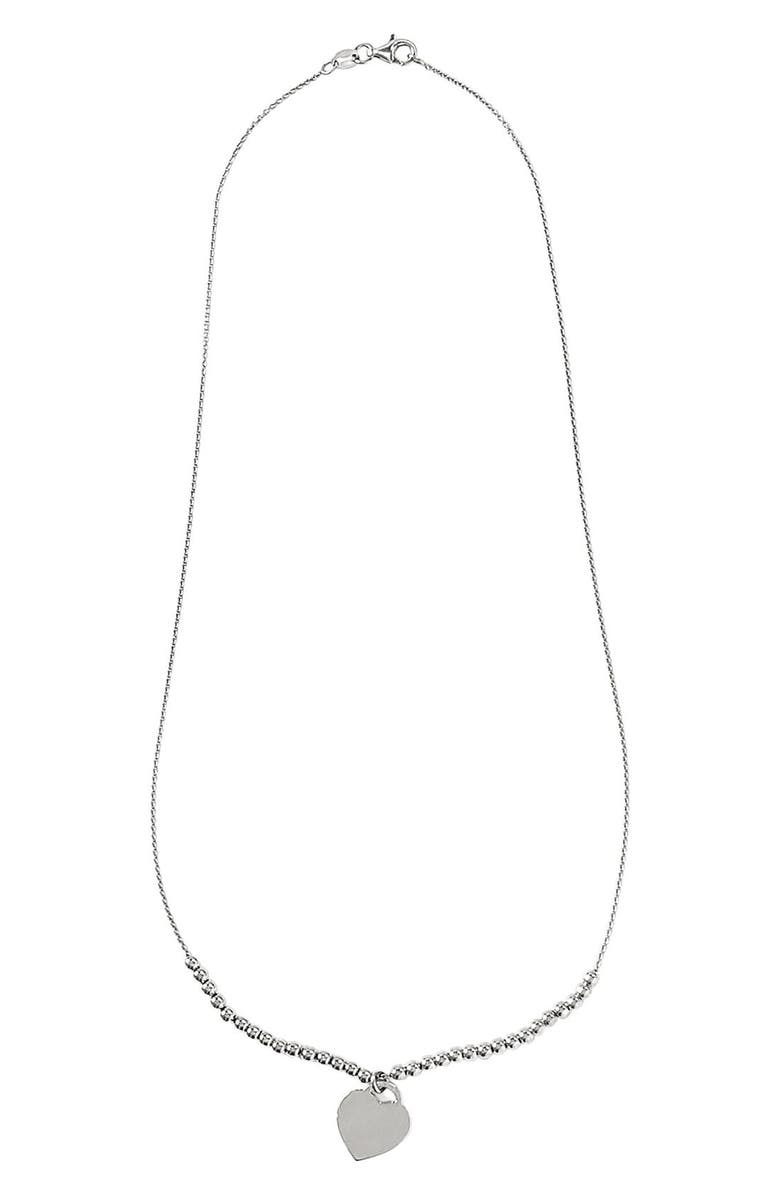 AMERICAN EXCHANGE Heart Pendant Necklace, Alternate, color, Silver