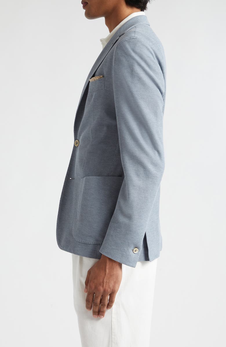 Eleventy Single Breasted Cotton Knit Sport Coat, Alternate, color,