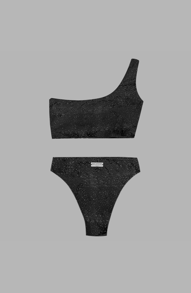 Blvck Glitter Swimsuit, Alternate, color, Black