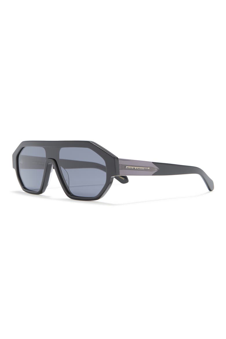 Tribon 70mm Shield Sunglasses, Alternate, color, BLACK / SMOKE MONO