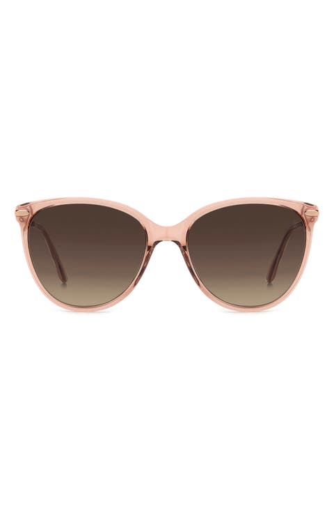 58mm Gradient Butterfly Sunglasses