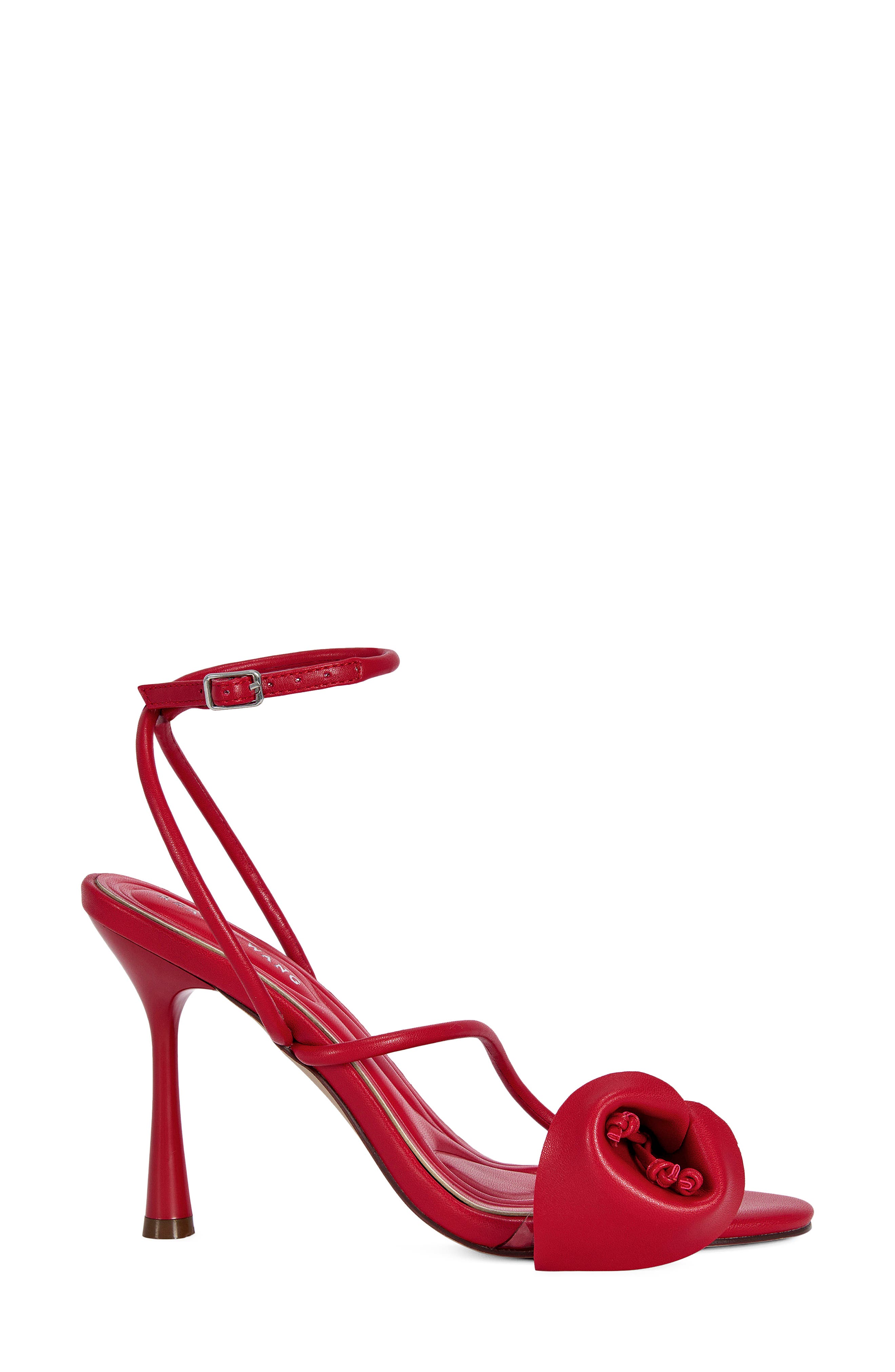 AZALEA WANG Nilou Ankle Strap Sandal, Alternate, color, Red
