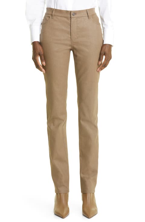 Thompson Waxed Denim Slim Leg Jeans (Regular & Petite)