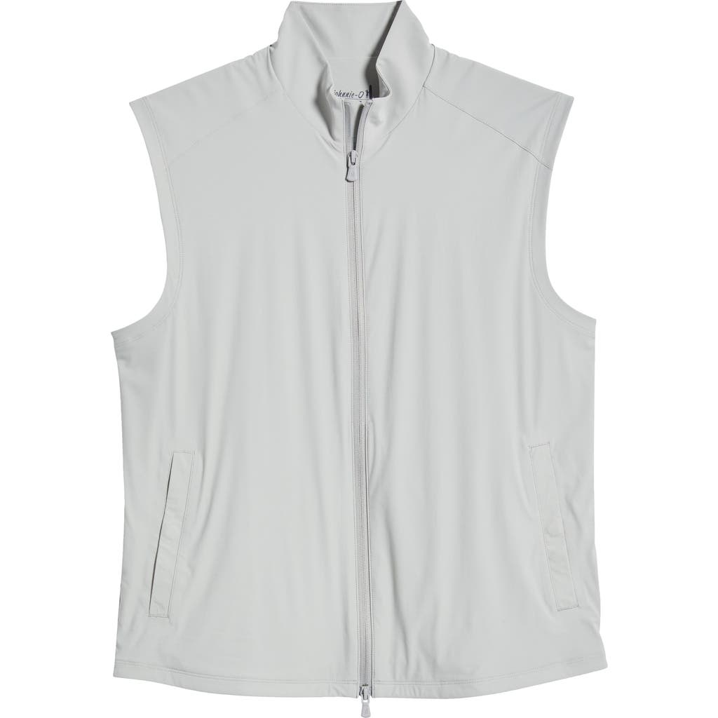 Johnnie-o Zimmer Stretch Nylon Vest In Seal