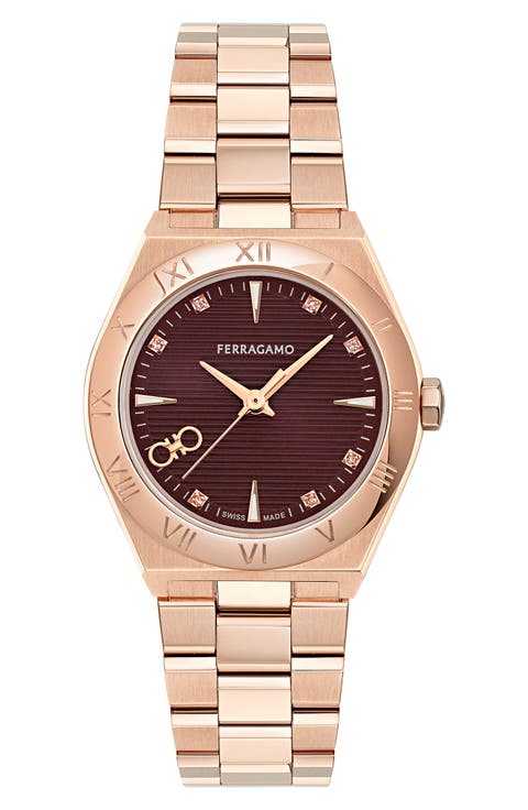 Vega Upper East 2 Diamond Bracelet Watch, 28mm