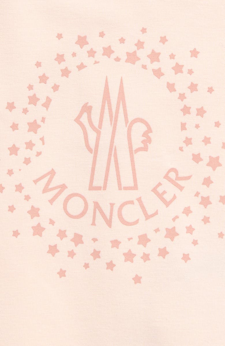Moncler Kids' Logo Patch Short Sleeve Graphic T-Shirt, Alternate, color, Light Pink