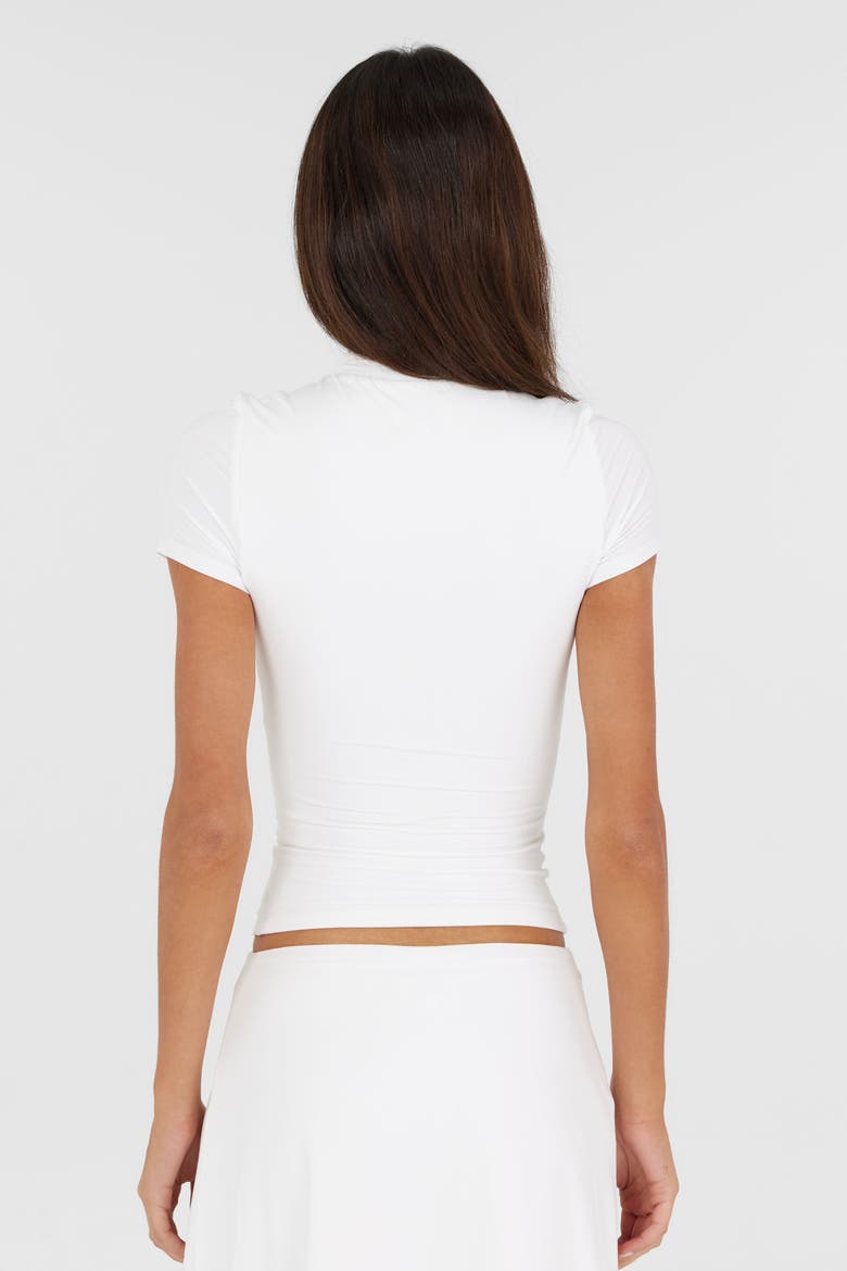 Madeleine Tee, Alternate, color, White