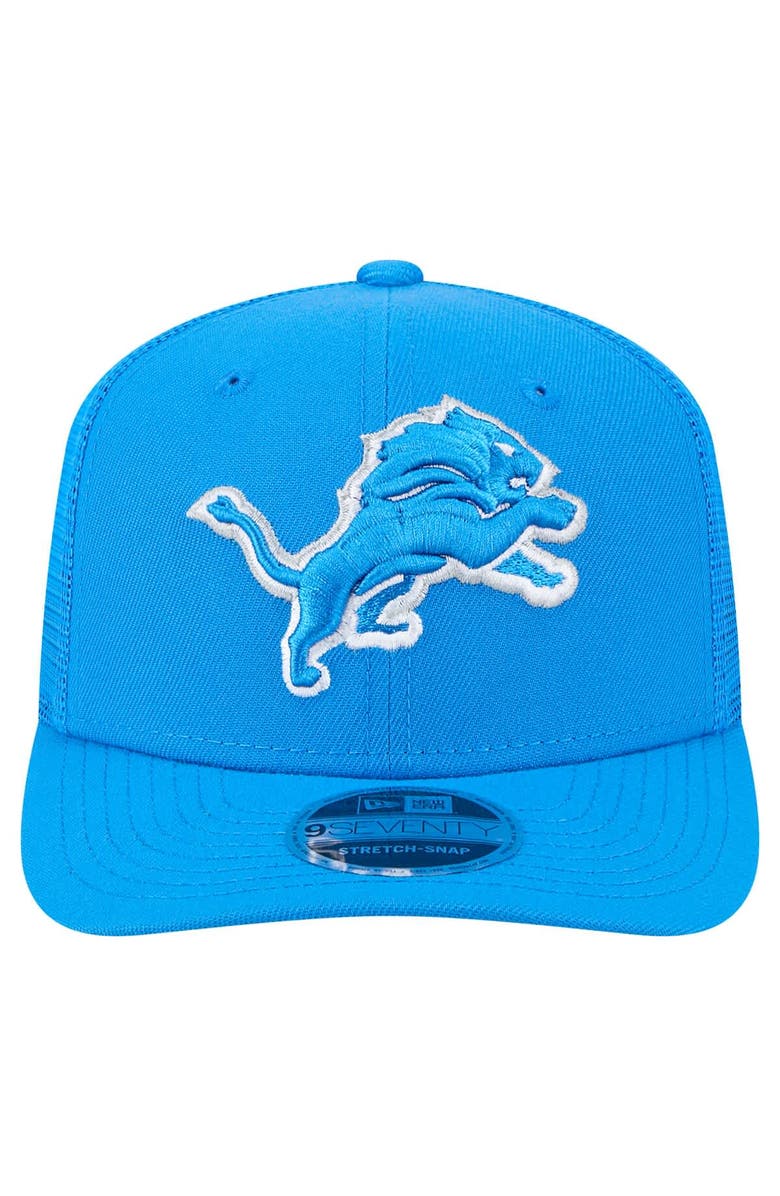 New Era Men's New Era Blue Detroit Lions Main Trucker 9SEVENTY Stretch-Snap Hat, Alternate, color, 