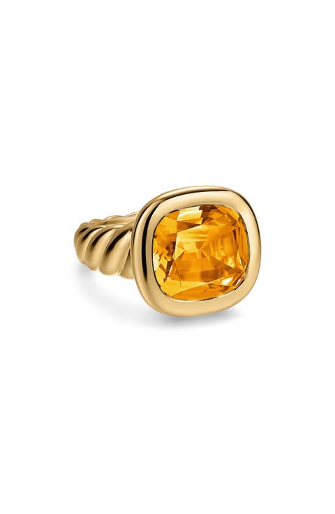 DY Mercer 18k Gold Citrine Ring