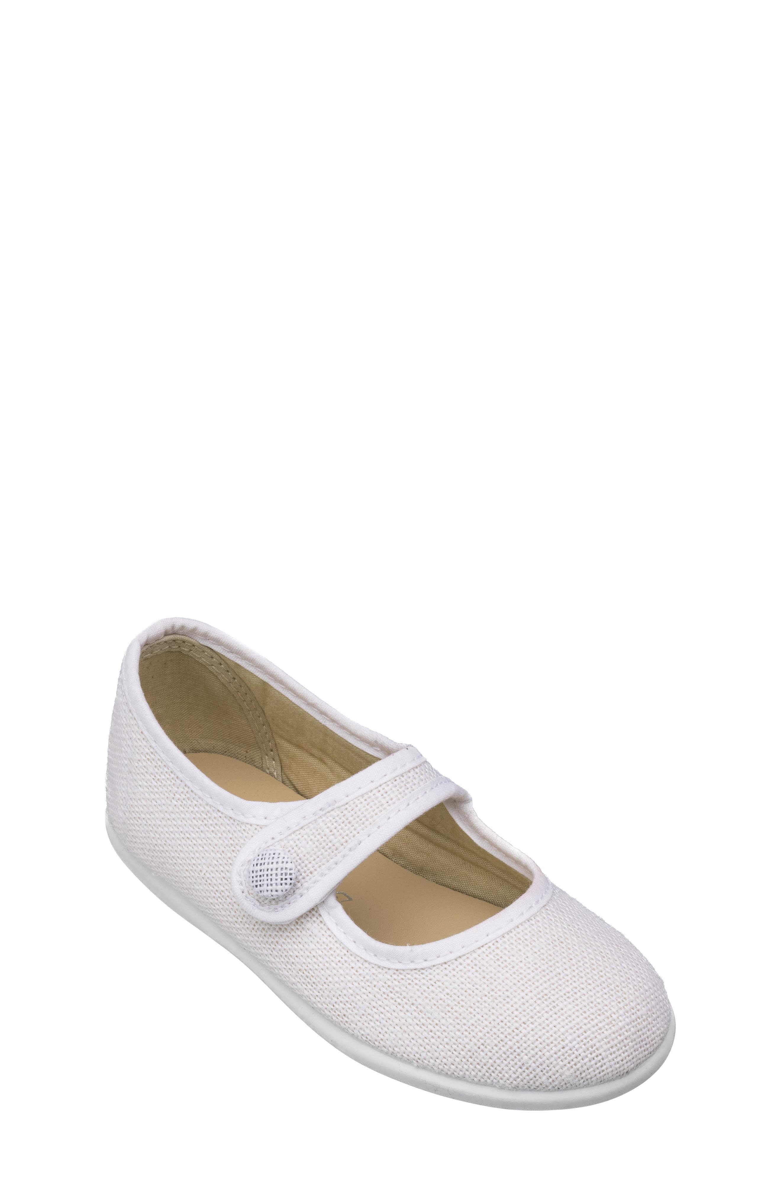 Elephantito Kids' Mary Jane Flat, Alternate, color, White
