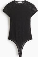 H&M Lace-look Jersey Thong Body
