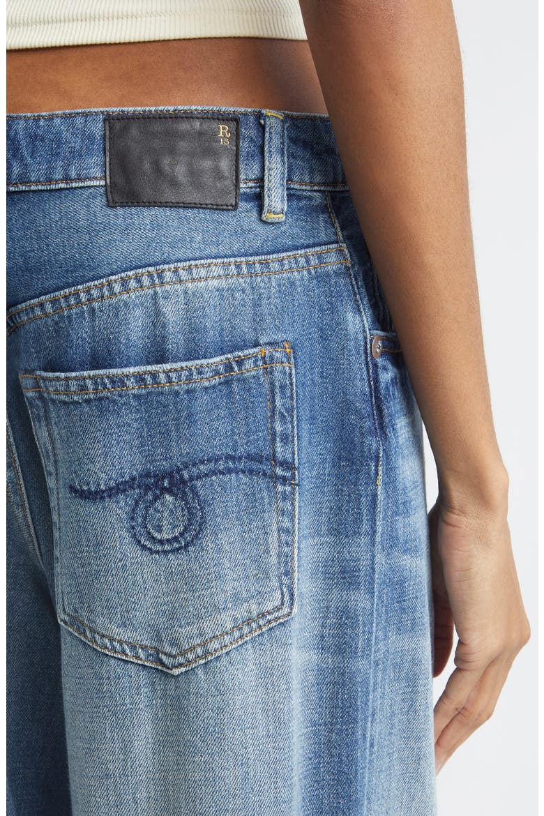 Nico Wrap Wide Leg Jeans, Alternate, color, RAINE BLUE