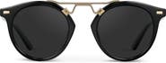 WMP Eyewear Skyler - 48mm Metal Bridge Round Polarized Sunglasses