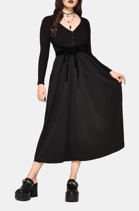 Torrent Button Up Midi Dress