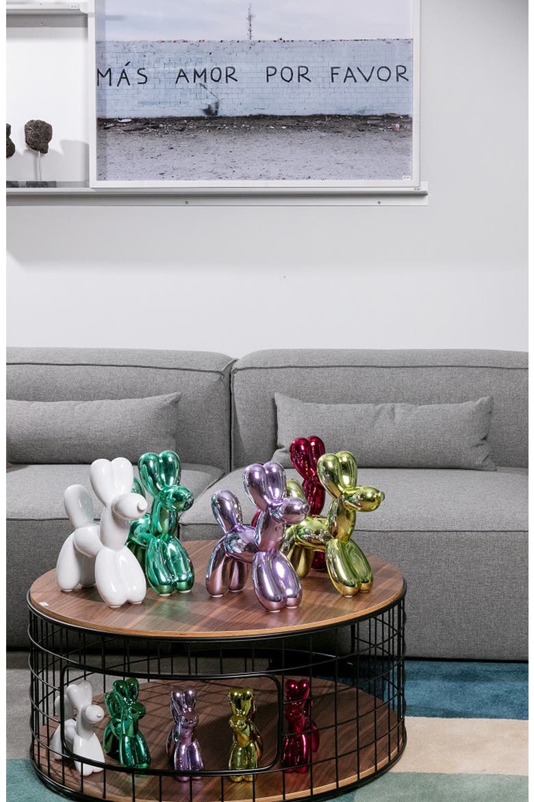 Plus Lime Balloon Dog Bank, Alternate, color, LIME