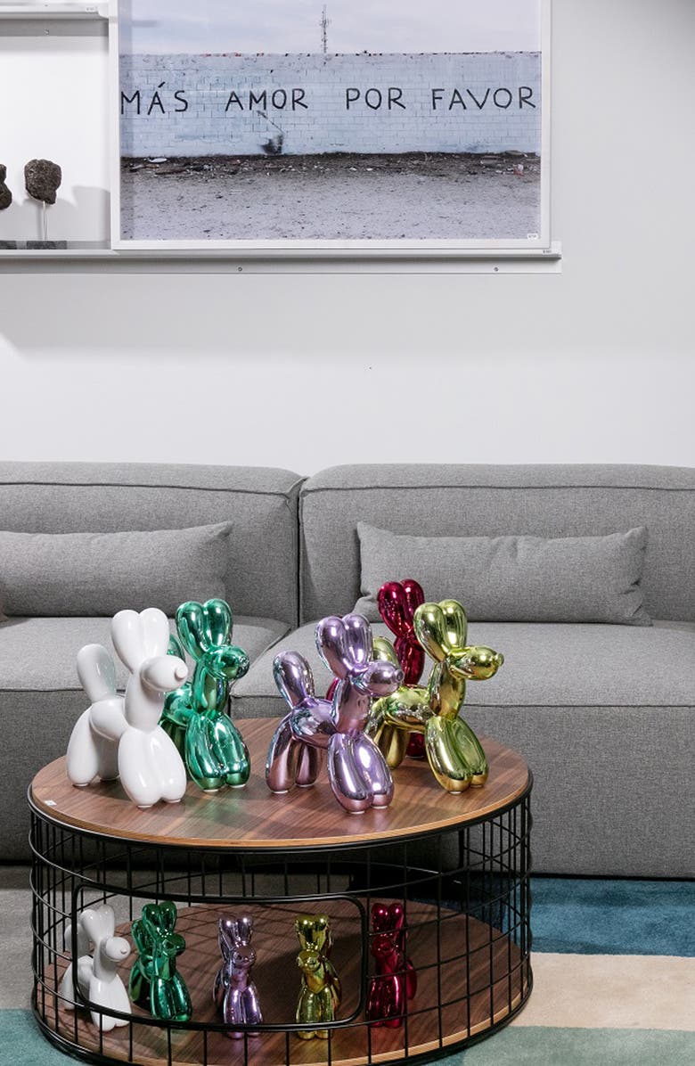 INTERIOR ILLUSIONS Plus Lime Balloon Dog Bank, Alternate, color, Lime