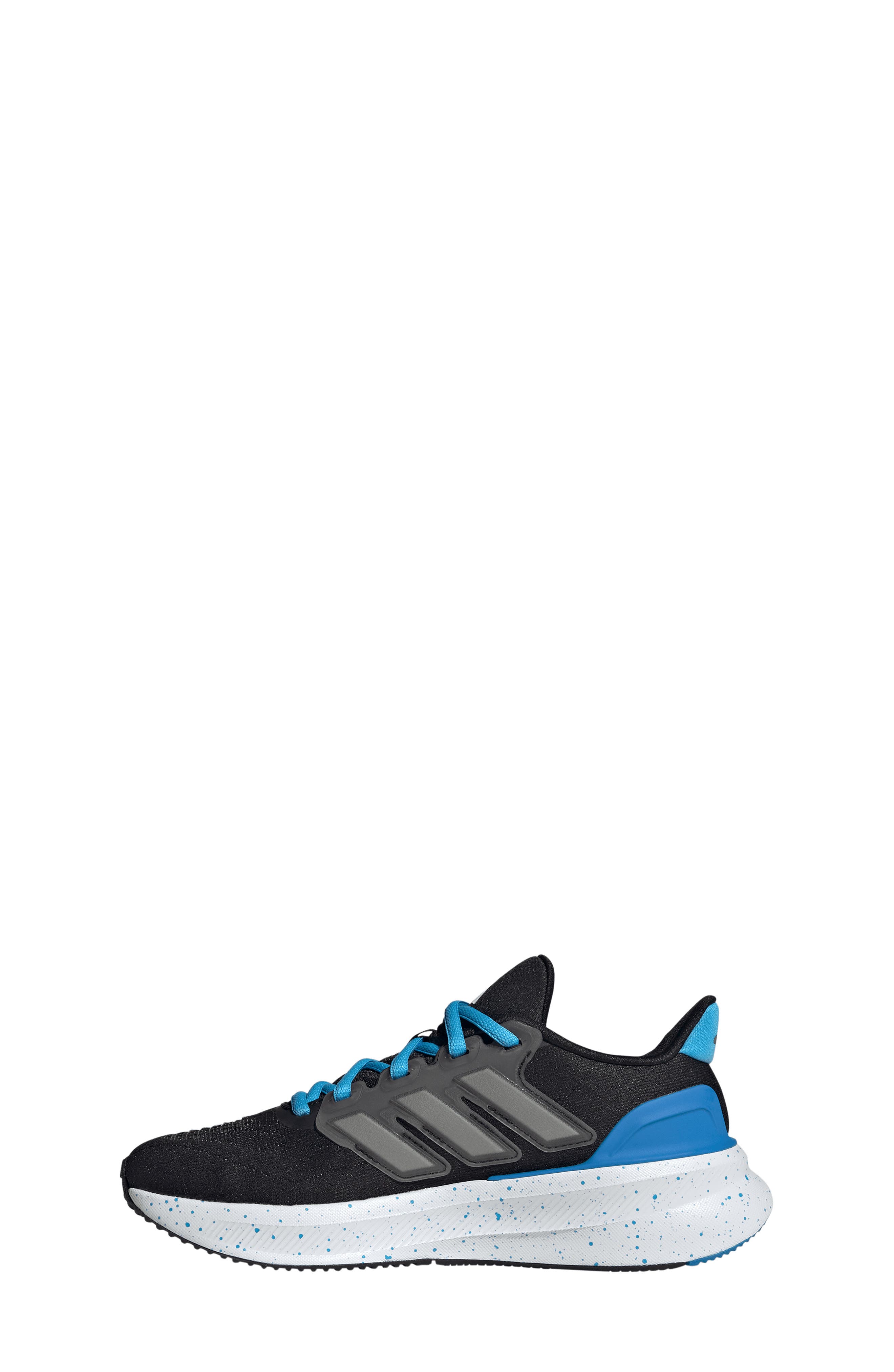 adidas Kids' Ultrarun 5 Sneaker, Alternate, color, Black/ White/ Lucid Ray Blue