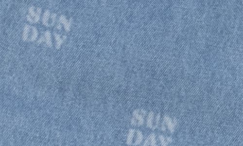 The Sunday Collective Kids' Downtown Organic Cotton Denim Shorts In Blue