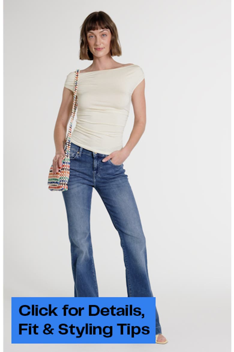 Dojo Mid Rise Flare Jeans video
