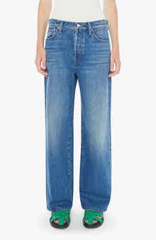 The Dodger Button Flood Relaxed Straight Leg Jeans